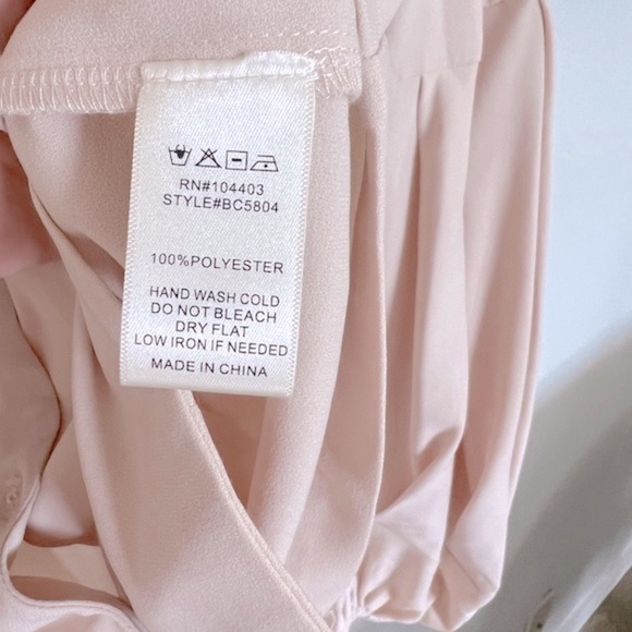 NWT J.O.A. Los Angeles Womens Long Sleeved Top in Nude Size Small - Brand New! - Picture 13 of 14
